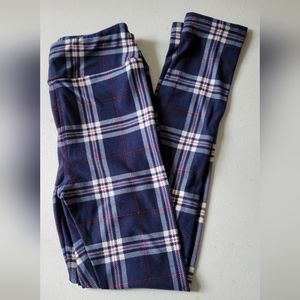 GUC Lularoe Kids Plaid Leggings
